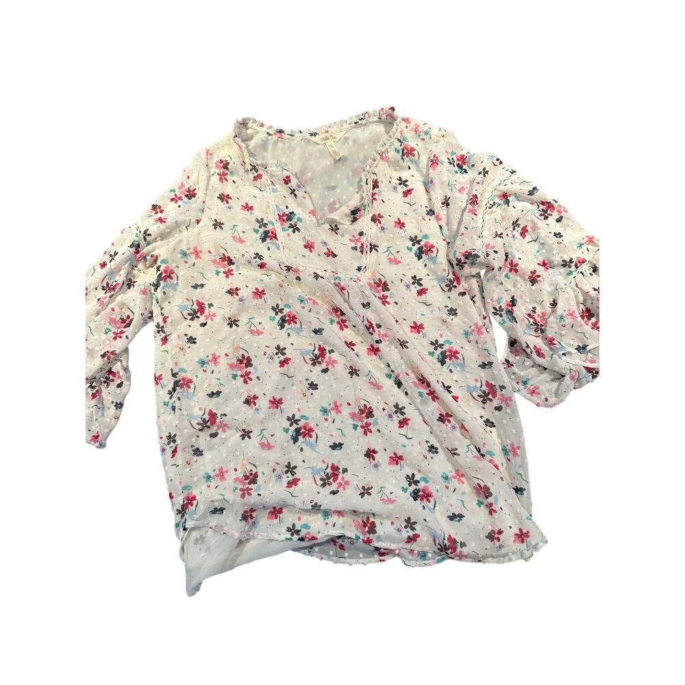 Matilda Jane Women’s Wonderment What’s Up Buttercup Blouse Medium Floral Dainty - Picture 2 of 6